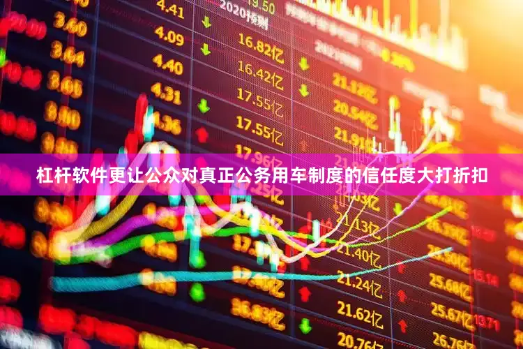 杠杆软件更让公众对真正公务用车制度的信任度大打折扣