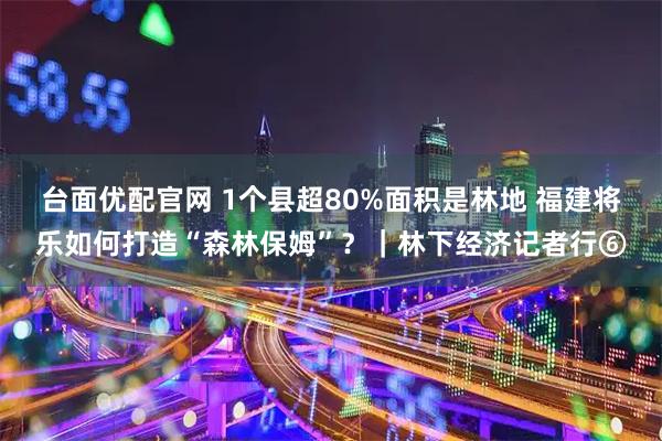 台面优配官网 1个县超80%面积是林地 福建将乐如何打造“森林保姆”？｜林下经济记者行⑥